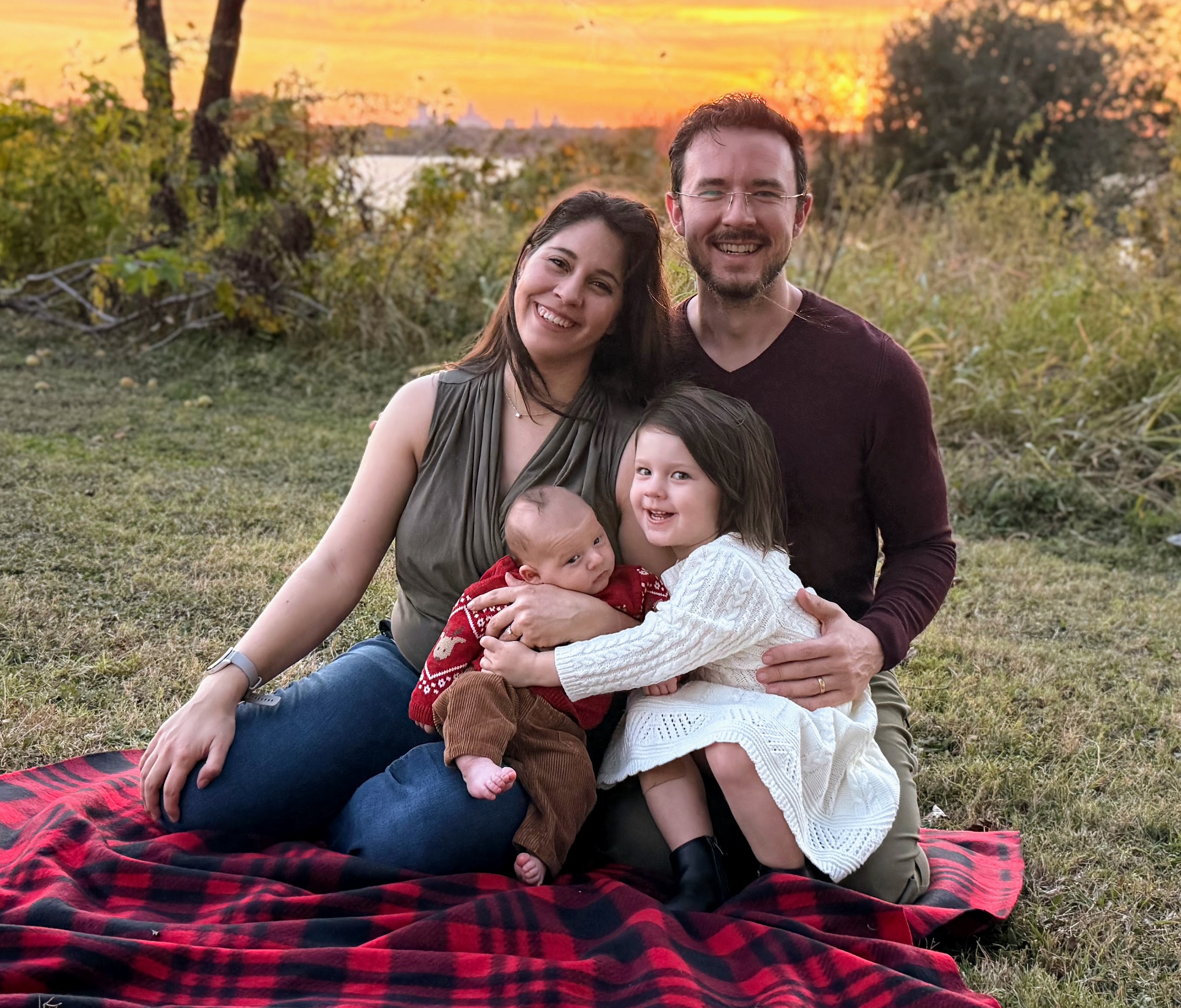 Christian Genco with his family